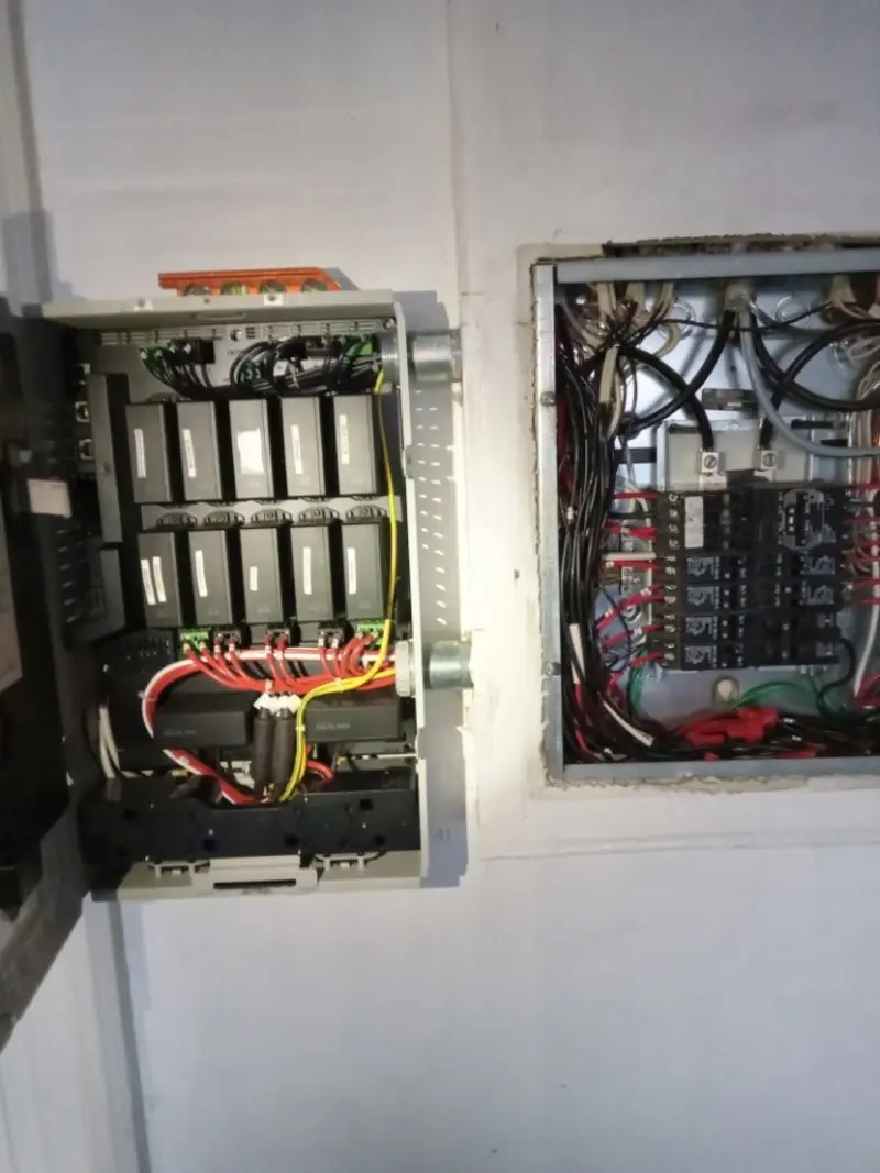 Electrical panel upgrade completed for Security Camera Wiring in Kankakee